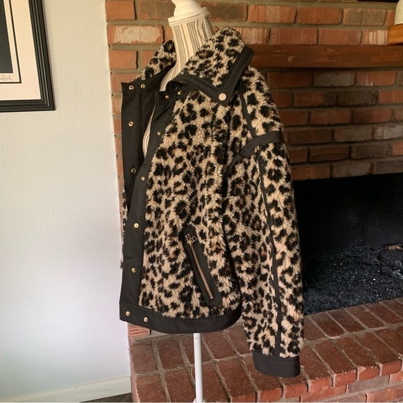 Veronica Beard Anita Teddy Jacket Leopard Print Sz 3XL - Picture 5 of 10